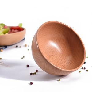 Tazón para Sopa de Madera Sólida Natural Certificado por la FDA, LFGB y SGS, para Cocina Casera, Repostería, Restaurantes y Servicios de Catering, Anti-Grietas, Aislante del Calor - Product Image 4