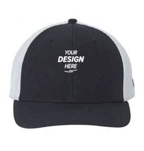 Hip Hop Striped Fitness Mesh Cap Flat Bill Trucker Cap With Puff Printing for Casual Outdoor & Travel Scenes - Product Image 2