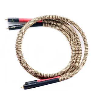 <span class=keywords><strong>สาย</strong></span>สัญญาณเสียง yivo xssh 7N HIFI PCOCC OFC ทองแดง2แกนชุบเงิน <span class=keywords><strong>AUX</strong></span> เครื่องขยายสัญญาณ CD ตัวผู้ไปยังสายสัญญาณ <span class=keywords><strong>RCA</strong></span> - Product Image 1