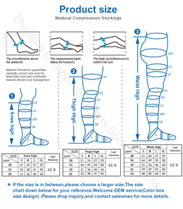 Meias de Compressão Graduada para Recuperação Circulatória Personalizadas Compports para Varizes, 20-30 MMHG, para Idosos - Product Image 6