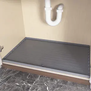 34英寸x 22英寸厨房硅胶水槽衬垫滴水盘、水槽橱柜保护器垫