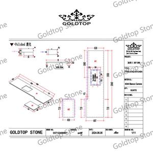 Goldtop ODM/OEM Bianco Quarzo grigio vena <span class=keywords><strong>Carrara</strong></span> 4044 Bianco <span class=keywords><strong>Carrara</strong></span> Quarzo artificiale controsoffitti <span class=keywords><strong>vendita</strong></span> calda hotel 3D Design modello - Product Image 6