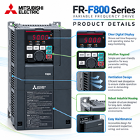 Mitsubishi FR-F800 VFD 0.75-315kW 200V 400V 3 Fasa Penggerak Frekuensi Variabel Inverter AC Industri untuk Kontrol Kecepatan Motor