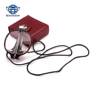 Lunettes de lecture pliables Teenyoun demi-<span class=keywords><strong>lune</strong></span> pour hommes et femmes, lunettes de vue rondes à enrouler autour du cou - Product Image 5