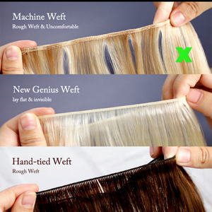Blonde Human Hair Straight <b>Clip</b> In Full Head Set Remy Hair Long Length Highlights Color Customizable Size - Product Image 3