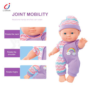 Muñeco de lactancia Chengji, juguete de peluche de 9 pulgadas, juego de alimentación de simulación, gira el cuello, muñeco de juguete, biberón para bebé - Product Image 3