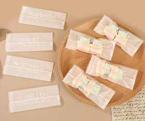 New Mango Milk Cake <b>Packaging</b> <b>Bags</b>, Machine-Sealed Biscuit Snowflake Crisp, Nougat Candy, Transparent Baking <b>Bags</b> - Product Image 6