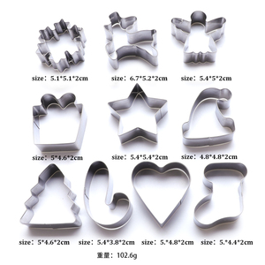 10 pezzi Set Bakeware Christmas Cookie Cutter stampo <span class=keywords><strong>per</strong></span> <span class=keywords><strong>biscotti</strong></span> - Product Image 5