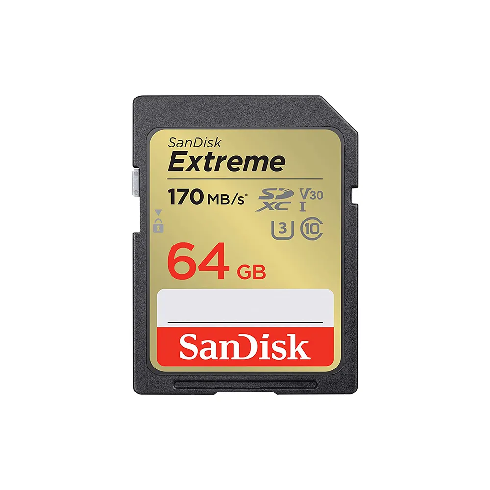 SD Card 64GB Extreme SDXC UHS-I Memory Card SDSDXV2-064G-GNCIN