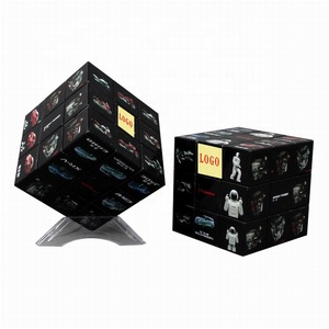カスタムカラーUVプリントおかしいマジックパズルスクエアシェイプブロッククラシックゲーム3x3x37CMマジックキューブ - Product Image 1