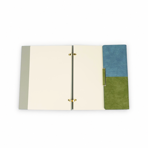 Business Planner Corporate Gift OEM Manufacturer Custom Logo PU Leather <b>Ring</b> <b>Binder</b> Desk Calendar Notebook Refillable 3 in 1 - Product Image 3