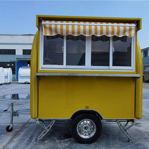 Remolque de comida de helado de concesión de barbacoa redonda de fibra de vidrio móvil carrito de perritos calientes para EE. UU. - Product Image 5