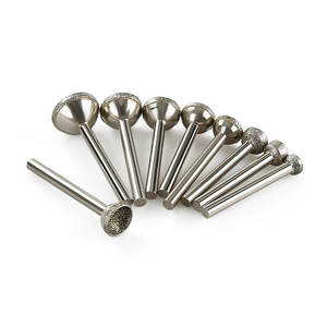 أداة حفر ماسية مطلية كهربائياً لطحن الحجر واليشم وشمع العسل، أداة لصنع الخرز الماسي والكابوشون - Product Image 4