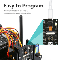 Kit de Voiture Robotique Visuelle KUONGSHUN Fabriqué en Chine pour l'Éducation Scolaire STEM, Codage DIY, ESP32 CAM 4WD Mecanum, Compatible Arduino