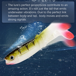 เหยื่อปลอมแบบมีหางปลาทำจากซิลิโคน - Product Image 2