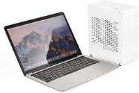 Chasis de PC A07 MINI ITX, Carcasa de Aleación para Juegos de Computadora Mini ITX, Compatible con PSU Pequeña de 1U con Cable PCIE3.0