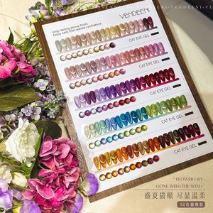 Set de Esmaltes de Uñas en Gel Efecto Ojo de Gato, 50 y 36 Colores/Set, Súper Brillante, Removible con UV, Kit a Granel con Muestras y Soporte de Exhibición Gratis - Product Image 5