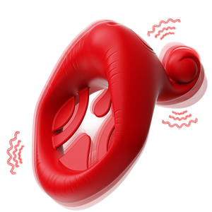Red-lipped Clitoral Stimulation Ring <b>for</b> <b>Men</b> and Women a Delay Ring <b>for</b> Female Clitoral Stimulation Adult Product Wholesale - Product Image 3