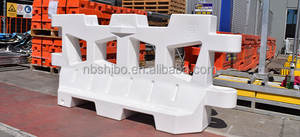 Barrera llena de agua tipo X, barrera de colisión de tráfico, valla de malla, Panel superior, Material resistente a los rayos UV, sin decoloración, alta resistencia, seguro - Product Image 6