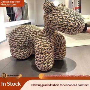 Silla de Caballo Pequeño Estilo Nórdico <span class=keywords><strong>El</strong></span>éctrica Popular en Internet, Asiento Creativo de Animal para Sala de Estar, Silla de Dibujos Animados para Adultos para Cambiar <span class=keywords><strong>Zapatos</strong></span> - Product Image 5