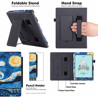 Étui personnalisé d'usine pour liseuse électronique Onyx Boox Tab Mini C 7.8" Tab 8 Nova Air 2 Air S Nova Air C Color avec dragonne OEM ODM