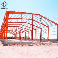 Bâtiment d'atelier à grande portée en structures métalliques préfabriquées pour entrepôt industriel et logistique en acier