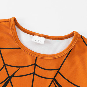<span class=keywords><strong>Ensemble</strong></span> de vêtements d'été pour garçons, T-shirt à manches courtes + short en coton, imprimé <span class=keywords><strong>Spider</strong></span>-<span class=keywords><strong>Man</strong></span> orange et noir, deux pièces, décontracté - Product Image 4