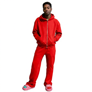 Conjunto de Sudadera con Capucha y Pantalones Deportivos Extra Grandes, Transpirables, con Logotipo Personalizado Impreso en DTG, Ropa de Diseñador para Hombre, Poliéster/Algodón, Venta al Por Mayor - Product Image 5