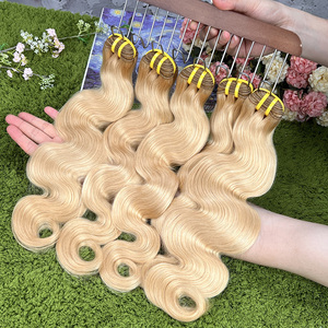 12A Grade Luxury #27 Honey Blonde <b>Body</b> <b>Wave</b> Bundles Pre-Colored Light Blonde Human Hair Weave Brazilian Virgin Hair Extensions - Product Image 4