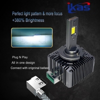 Bombilla LED para Faros Delanteros de Coche Serie D, Plug and Play, 55W, 6000LM/12000LM, D1S D2S D3S D4S D5S D1R D2R D3R D4R