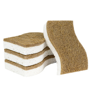 Éponge de cuisine en coton de pulpe de bois, tampon à récurer en cellulose, absorption d'eau forte, pour le nettoyage des casseroles et la vaisselle - Product Image 1