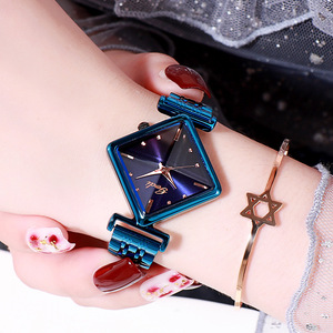 High-value women's watch with a stylish diamond-shaped dial simple and casual fashion quartz watch - Product Image 6