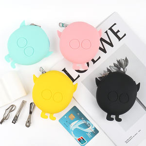 Hot Sell Round Silicone Coin Purse Headphone Bag Children'S <b>Small</b> <b>Wallet</b> Pendant Silicone Handheld Storage Bag Custom Logo - Product Image 5