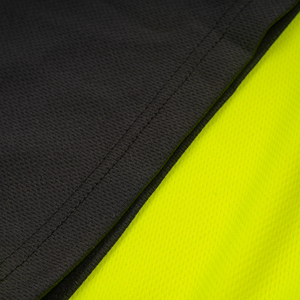 T-shirts de travail de sécurité à <span class=keywords><strong>haute</strong></span> <span class=keywords><strong>visibilité</strong></span> EN ISO 20471 Classe 1, 100% polyester, maille nid d'abeille, logo personnalisé - Product Image 5