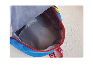 Color Block Backpack 15 Inches Softback Zipper Closure Large Capacity Fruit Pattern Camping Hiking Unisex Multiple - Product Image 4