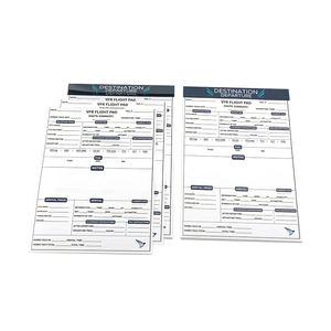 맞춤형 원스톱 서비스 프라이빗 고급 비행기 파일럿의 로그북 쉬운 찢기선 OEM 서비스 - Product Image 1