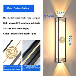 Ngoài Trời Không Thấm Nước Nhôm Trung Quốc Phong Cách Spotlight Đèn Tường Tempered Glass Khuếch Tán Siêu Sáng <span class=keywords><strong>LED</strong></span> Cao Cri 95 Cho Vườn - Product Image 6