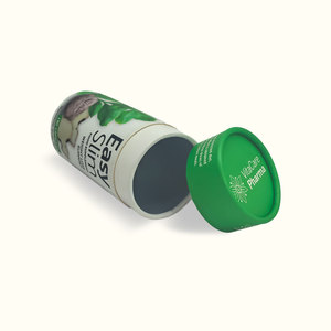 Tùy chỉnh in thân thiện với môi trường phân hủy sinh học Matt cán mỹ phẩm & bổ sung các tông xi lanh hộp tròn bao bì ống giấy - Product Image 3