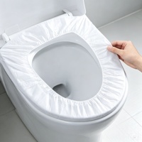 Housses de siège de toilette jetables non tissées imperméables portables pour voyages, hôtels et lieux publics – Vente en gros