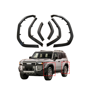 Maictop accesorios de coche delantero trasero rueda de plástico cejas guardabarros bengalas para TOYOTA Land Cruiser <span class=keywords><strong>Prado</strong></span> LC250 <span class=keywords><strong>2022</strong></span> 2025 Kit de carrocería - Product Image 1