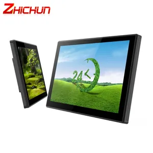 Zhichun S 17 Inch Hmi Menselijke Machine 1080P 2K Industriële Monitor Fanless Embedded Computer Waterdicht Alles In Een Touch Pc Monitor