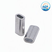 Manchon de sertissage en aluminium double barillet haute résistance pour connecteur de ligne de pêche, idéal pour la pêche au bar et à la truite en mer, matériel terminal.