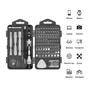 Yiyun MT-ST124in1 Kit de Herramientas de Precisión para Electrónica de 101 Piezas, Plástico y Acero CRV, Acabado Natural, <span class=keywords><strong>Destornillador</strong></span> Magnético OEM - Product Image 3