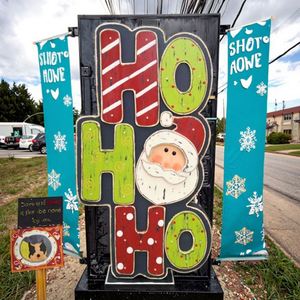 Grandes Decoraciones Navideñas de Madera para el Hogar, Festivales, Fiestas al Aire Libre con Luces - Product Image 4