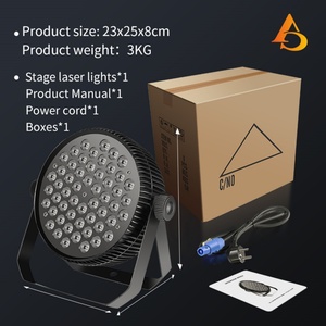 Venta al por Mayor de Luces LED RGB 3en1 de 54x3w para Bares, Fiestas, Bodas, Escenarios DMX - Product Image 3