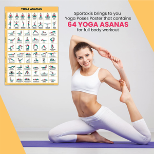 <span class=keywords><strong>100</strong></span> affiche de Yoga <span class=keywords><strong>100</strong></span> choses à faire Scratch <span class=keywords><strong>Off</strong></span> affiche de Yoga Poses décoration murale pour Studio d'amoureux de Yoga - Product Image 2