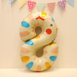 Globo de Aluminio con Número de 40 Pulgadas, Ecológico, para Decoración de Fiestas de Cumpleaños, Navidad y Halloween para Niños, con Diseño de Animales de Dibujos Animados - Product Image 5