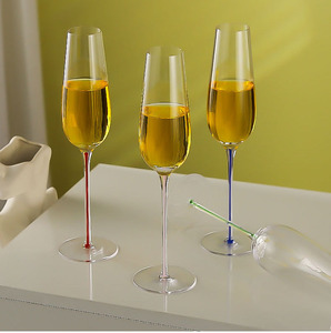 Ensemble de 4 verres à vin <span class=keywords><strong>Riedel</strong></span> Colored Core faits à la main, cristal de luxe sans plomb, gobelets à vin personnalisés - Product Image 4