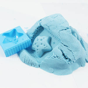 Foska école papeterie en boîte jouet sensoriel cadeau d'anniversaire 16 pièces moulable couleur sable magique enfants jouer ensemble avec château moules - Product Image 2