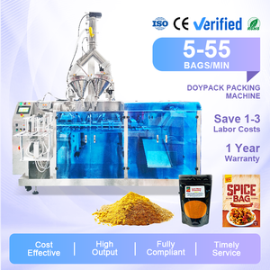Automatic Premade Pouch Doypack Packing Machine for Meat Powder Chili Powder <b>Spices</b> Filling Sealing - Product Image 1